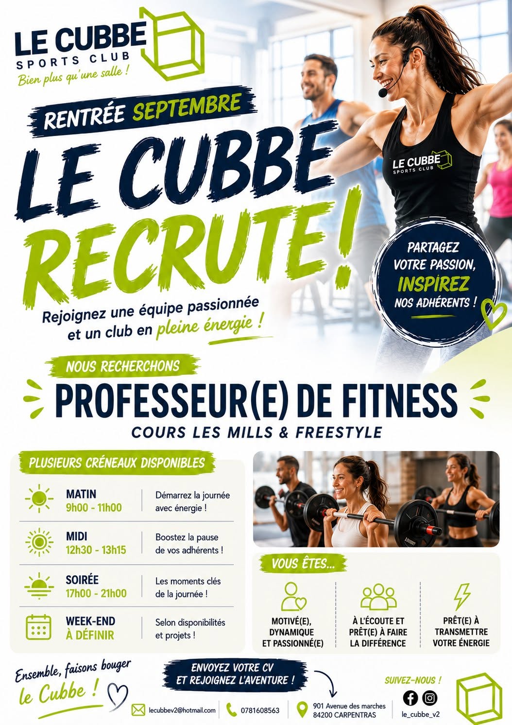 recritement le cubbe